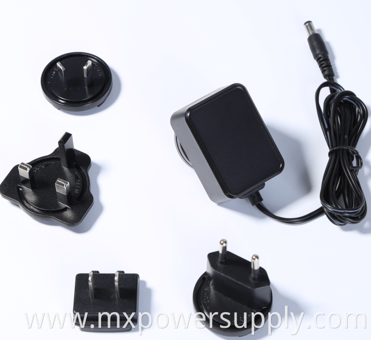 Universal 7.5V1.6A 12W 6v2a 9v1.5a 12v1.25a Universal Power Adapters with removeable plugs